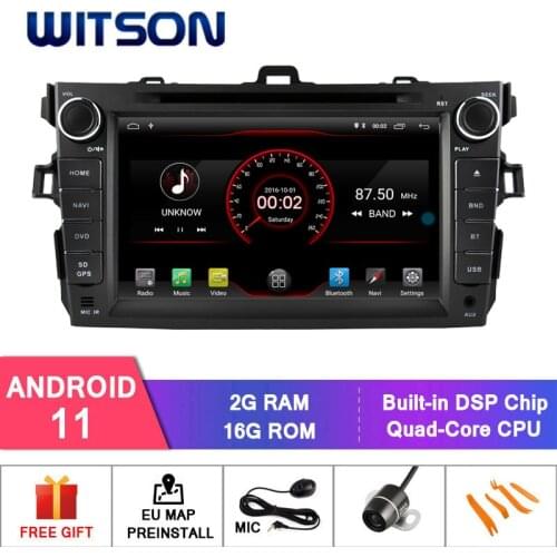 WITSON Android 11 car audio gps dvd for TOYOTA COROLLA 2007-2012 Car Multimedia Player Stereo AutoAudio GPS Navigation DVD