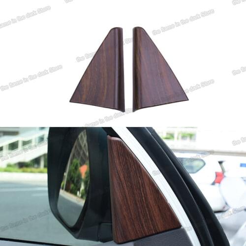 Car Interior Window Front Triangle Post Cover Chrome Decoration for Toyota Land Cruiser Prado J150 150 2010-2021 Accessories