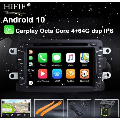 DSP IPS Car Multimedia Player Android10 For Dacia/Sandero/Duster/Renault/Captur/Lada/Xray 2/Logan 2 Auto Radio GPS 1 Din DSP DVR