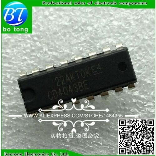 50PCS /100PCS Free shipping CD4043BE CD4043BE HEF4043BP DIP HCF4043BE HCF4043 4043 DIP16 new and original IC