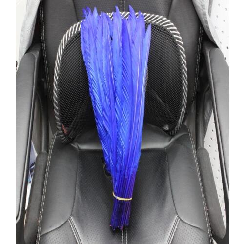 Free Shipping blue Long Goose Feathers Turkey Jewelry Findings Festival Wedding Party Decor Craft Feather 50pcs 30-35cm