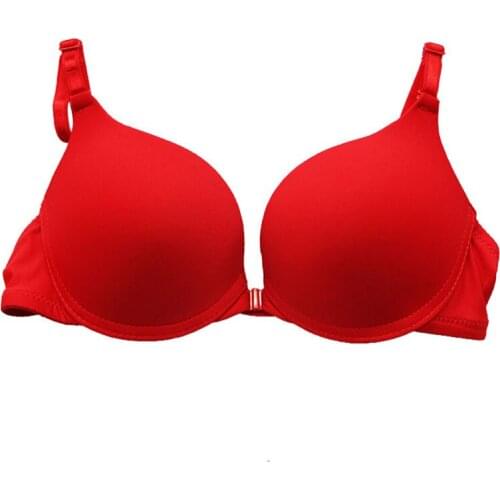 Fashion Sexy Women Front Closure Lace Push Up Seamless Underwire Bra Women Underwear Bras