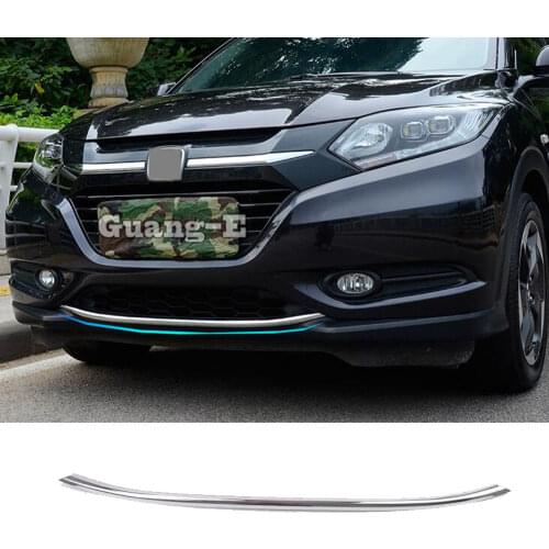 For Honda HRV HR-V Vezel 2014 2015 2016 2017 2018 Car protection Bumper engine trims Front bottom Grid Grill Grille hoods edge