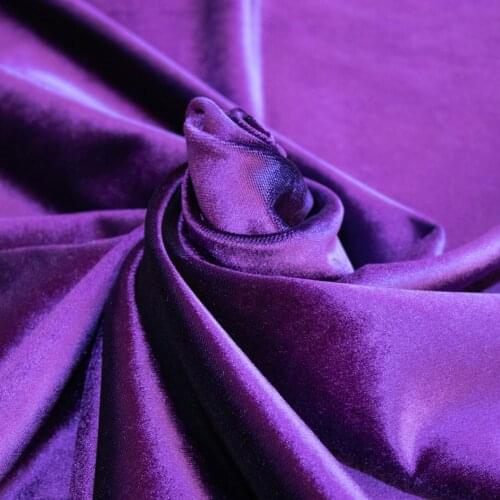 Purple Curtain Velvet Fabric 145 cm width 10 mt'ye up cut