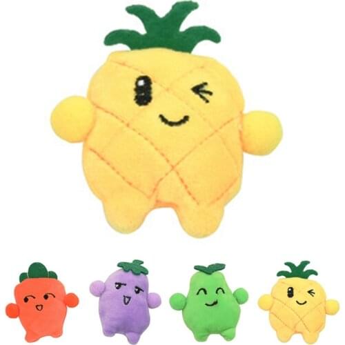 Cat Toy Pet Plush Catnip Toy Interactive Soft Vegetables Shape Kitten Chew Toy Cute Cat Teeth Grinding Toys for Cats