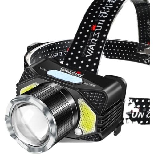 Inductive head mounted headlight glare rechargeable flashlight bright illumination lamp fishing dedicated long life