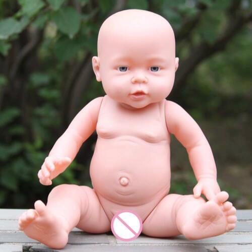 41/51cm Baby Kids Reborn Baby Bath Doll Full Soft Vinyl Silicone Lifelike Newborn Baby Toy for Boys Girls Birthday Gift