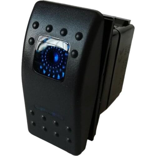 12V 24V Car Boat Caravan Rocker Switches Waterproof Rocker Switch Dual Blue RED LED Light Bar 5PIN