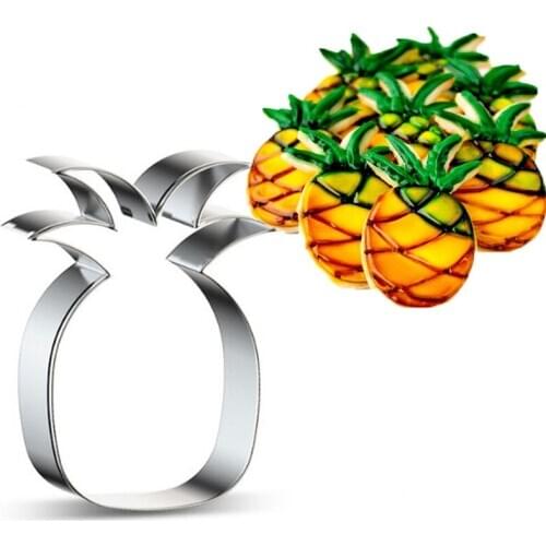 Fruit Pineapple Metal Cookie Cutter Reposteria Fondant Cake Decorating Tools Reposteria Cupcake Topper Sandwich Stamp Mold