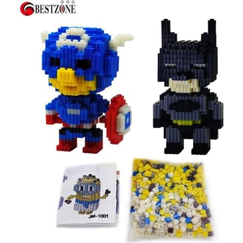 Mini Building Diamond Blocks Juggle Micro Puzzle Cartoon Anime Model Intelligence Educational No Box For Kids Children Gift