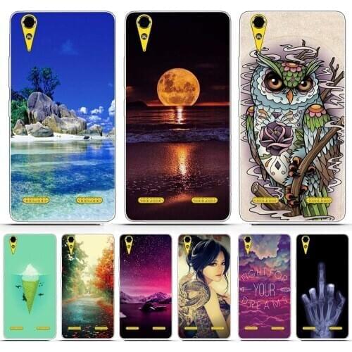 Cartoon Painted Soft TPU Phone Case For Lenovo A6010 Plus & A6000 & For Lenovo Lemon K3 K30-T Cover Skin 5" K 3 A 6000 6010