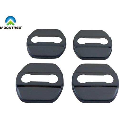 4 x Black for Nissan Micra Versa Sentra X-Trail Car Door Lock Cover case sticker