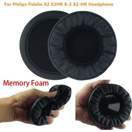 New Replacement Soft Leather Earphone Earmuff Earpads Ear pads for Philips Fidelio X2 X2HR X-2 X2-HR Headphone