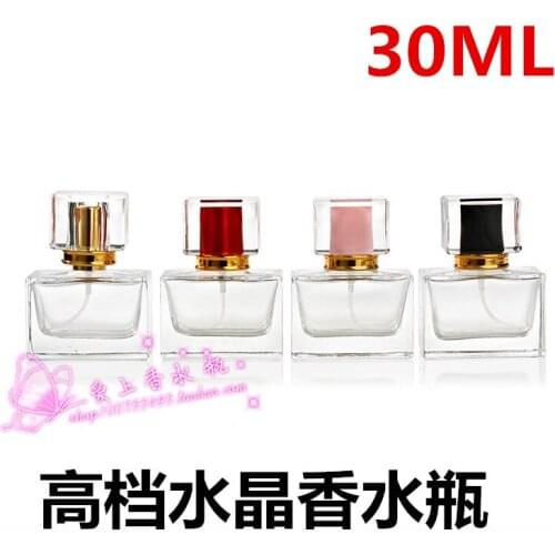 The new high-grade crystal material 30ml glass perfume spray bottle