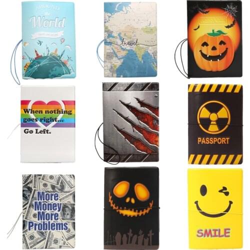 Hot Women & Men Fashion PVC 3D Design Travel Passport Holders Cover 14*9.6cm ID Card Bags Passport Wallet Protective Sleeve