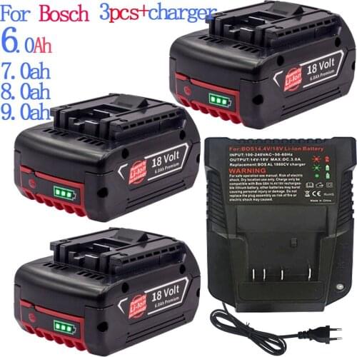 Rechargeable Electric Impact Drill, Lithium Battery Powered Portable Tool, Suitable For Bosch 18V6.0AH Wrench