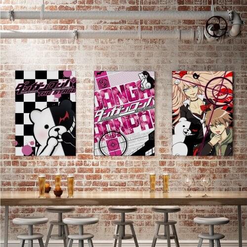 Classic animation movie character poster cartoon Danganronpa bar poster scroll painting decoration childrens interior