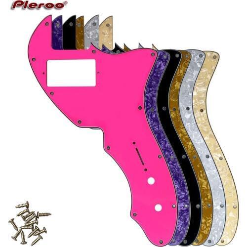 Pleroo Custom Guitar Parts - For US Thinline Tele 69 Guitar Pickguard With PAF Humbucker Scratch Plate, Multicolor choice