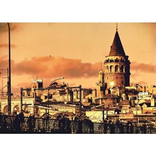 Ritoys Galata Tower 500 Piece Jigsaw Puzzle Jigsaw