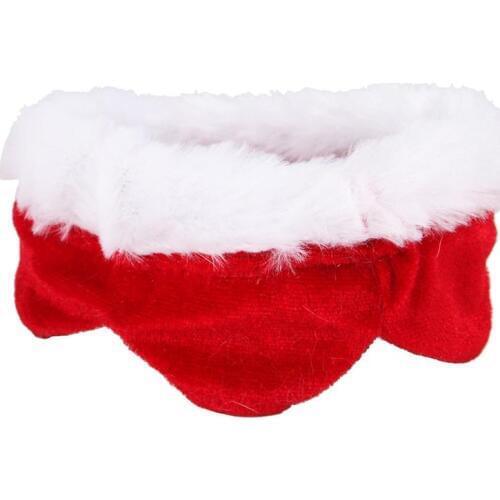Christmas Pet Scarf Hat Soft Winter Warm Dog Scarf Dog Costume Cat Scarf For Puppies Pet Clothing Accessories Party Cosplay