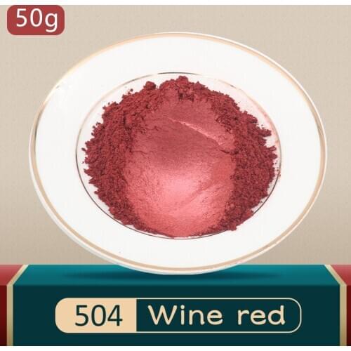 Mica Pigment Pearl Powder DIY Mineral Dye Colorant Powder Type 504 10g 50g Pearlized Dust for Soap E