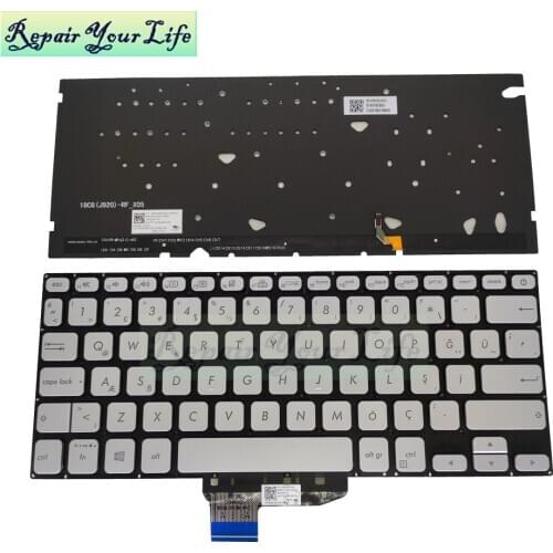 Replacement Keyboards for Asus VivoBook S14 S430FA S430FN S430UA X430UA UN Backlit Keybaord French Azerty Turkey silver 260AFR00