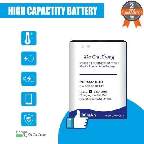 3000mAh Replacement Battery For Prestigio Grace S5 LTE PSP5551DUO PSP5551 PSP 5551 DUO Bateria Batterie Cell Phone Batteries