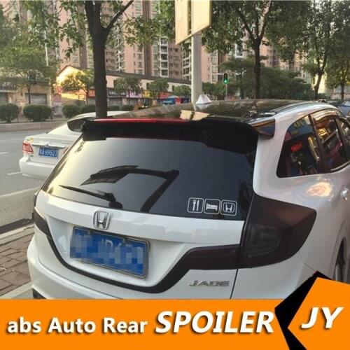 For HONDA Jade Spoiler 2014-2016 Jade spoiler High Quality ABS Material Car Rear Wing Primer Color Rear Spoiler