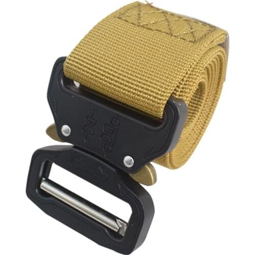 Tactical Belt Nylon Military Army belt Outdoor Metal Buckle Police Heavy Duty Training Hunting Belt 125CM 3.8cm Wide