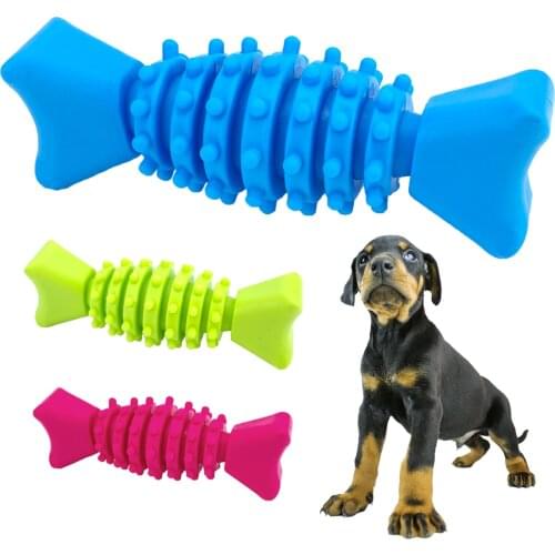 Solid Rubber Pet Dog Toy Candy Shape Bite Resistant Pet Toys Dog Chew Molars Teeth Training Odorless TPR Toys Products For Dogs