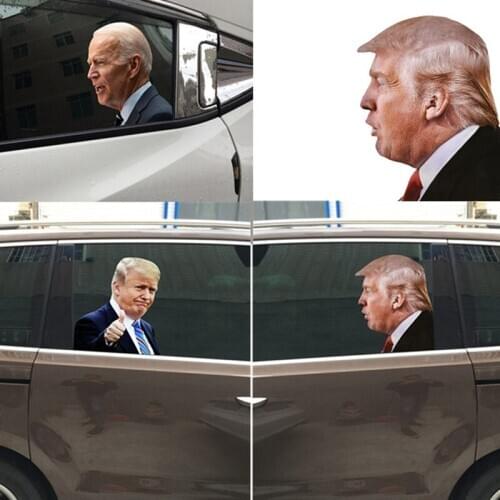 25*32cm Car Exterior Window Sticker Trump Sticker Passenger Side window Creative Decals Auto Decoration Accessories