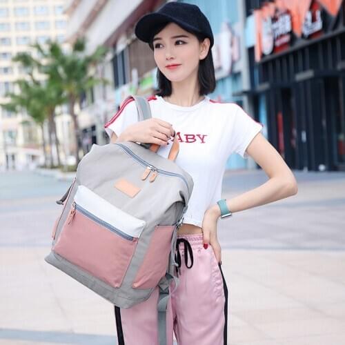 Women’s Waterproof Backpack Schoolbags For Teenage Girl Ladies Fashion Canvas Casual Backpack Small Fresh Campus Laptop Bagpacks