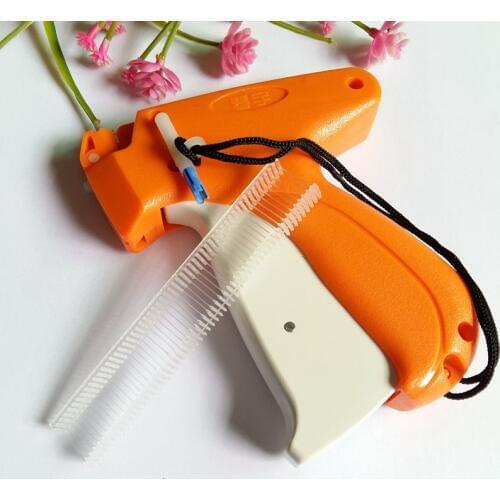 1pcs Tag Gun +2000pcs 12mm Trademark Barbs Clothes Garment Price Label Brand Tagging Tags Machine Gun