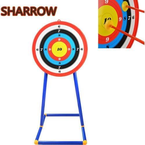 1Pc Kids Archery Stand Target Board Hanging Arrow Toy Shooting kits Fun Plastic Outdoor Shooting Game Practice Accessories Gift