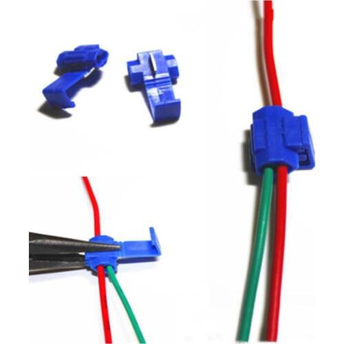 10pcs/lot 801P3 Red or 802P3 Blue Scotch Lock Quick Splice Crimp Terminal G12 22-18AWG 18-14AWG Hard Soft 0.5-1.0 Wire Connector
