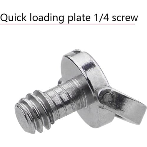 5pcs/lot Camera Screw Stainless Steel Quick Loading Plate 1/4 in Screw Hand Camera C-Ring Screw Quick Plate Adapter Accessories