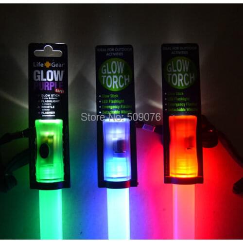 Free shipping144pcs/lot Multi-signal stick 4 in 1 Flashing LED Light Glow Wand Sticks rescue whistle light stick christmas light