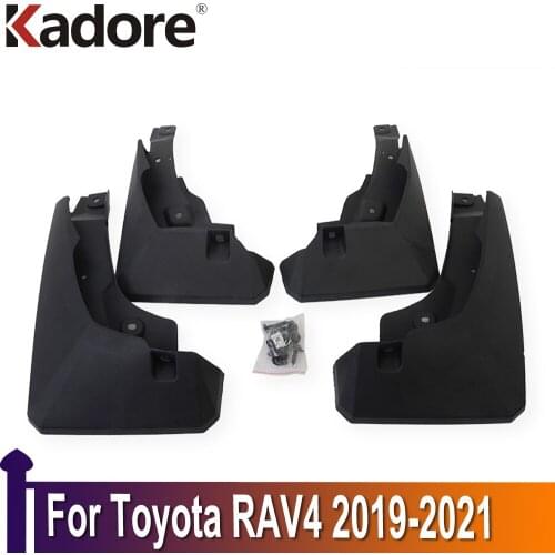 For Toyota RAV4 RAV 4 2019 2020 2021 Car Mudguards Mud Flap Fender Splash Guard Cover Protector Car Accessories Plastic