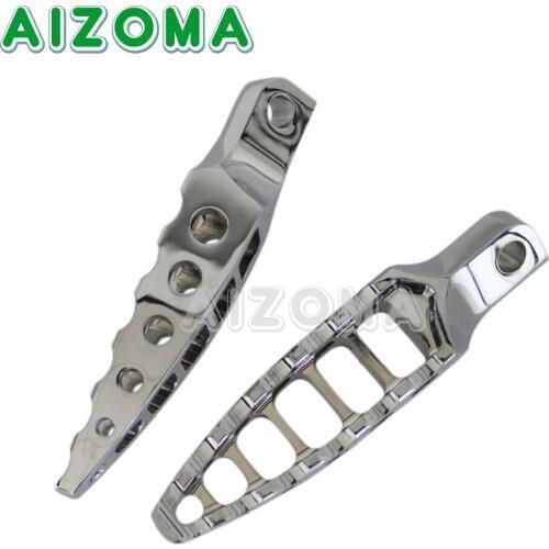 Motorcycles Chrome 45 Degree Male Mount Foot Pegs For Harley Dyna Softail Fatboy Sportster Driver Peg Footpeg Foot Rest