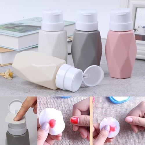4Colors Nail Polish Remover Pump Dispenser Empty Bottle For Nail Empty 200ML Liquid Press Bottle
