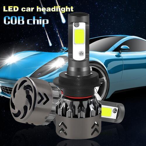 Mini6-H7 2pcs/lot lights ultra small size 60W 6000K white light COB LED highlight car headlight aluminum alloy military quality