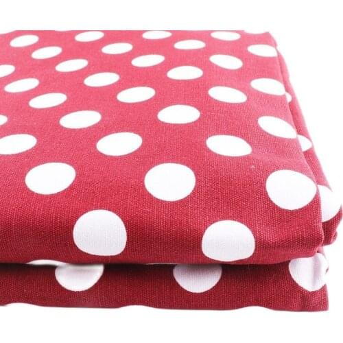 Red cotton fabric 150*50CM Wave point Sewing printed cloth for Bedding Quilting Patchwork Craft Clothing Picnic cloth Dress