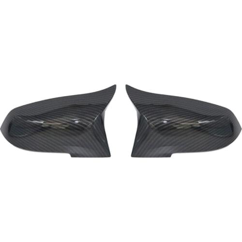 Rearview Mirror Cover Cap Carbon Fiber or Gloss Black For BMW Series 1 2 3 4 220i 328i 420i F20 F21 F22 F23 F30 F32 F33 F36 X1