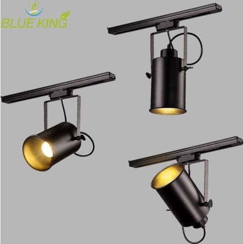 Loft industrial LED track lights Clothing Shop Windows Showrooms Exhibition Spotlight COB LED Ceiling Collection Light E27