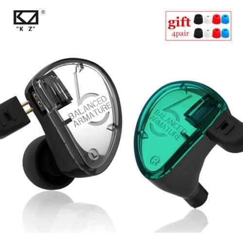 KZ AS06 3BA Balanced Armature In Ear Earphone HIFI Running Sport Earphones Earplug Headset KZ ZS10 BA10 ZS6 ZST ES4 ZS5 V80 K6