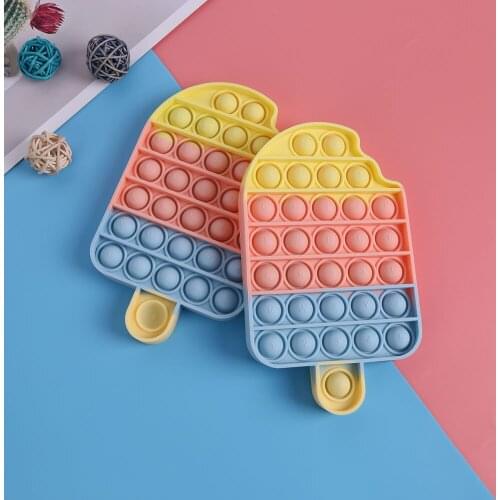 2021 New Desktop Push Bubble Toys Adult Stress Relief Bubble Children Reliever Fidget Squeeze Gift Anti Stress Box