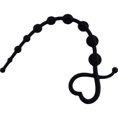 New Anal Beads for Beginner Flexible Anal Plug Stimulator Dildo Massager Anal Sex Toys for Men and Women No Vibrators Ball ST718