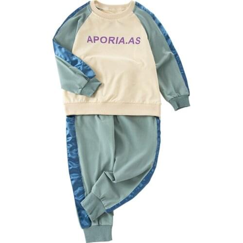 New spring autumn children clothes sets fashion girls clothing sets cotton 3-12T kids long sleeve sets for girls 2PCS