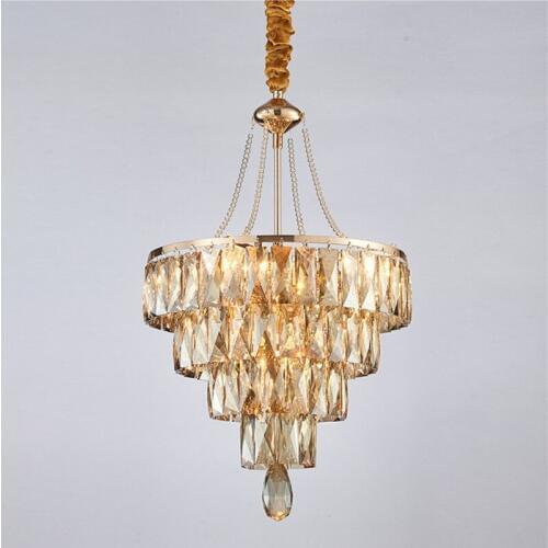 New Living Room Luxury Pendent Lamp Post Modern Bedroom Dining Room Pendent Lights Hallway Corridor Crystal Restaurant Lightings