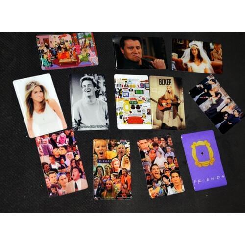 New Random 3pcs 1Lot Friends Ross Rachel Monica Chandler Joer Phoebe Card Sticker